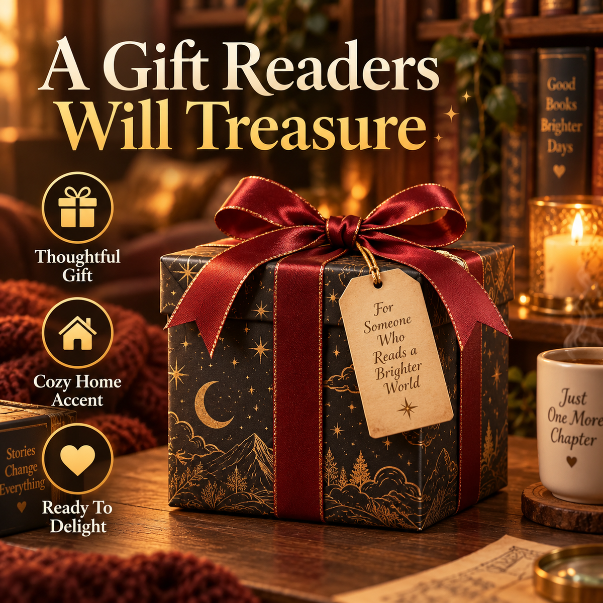 🐉Reading Dragon Shelf Decor with LED Lantern
