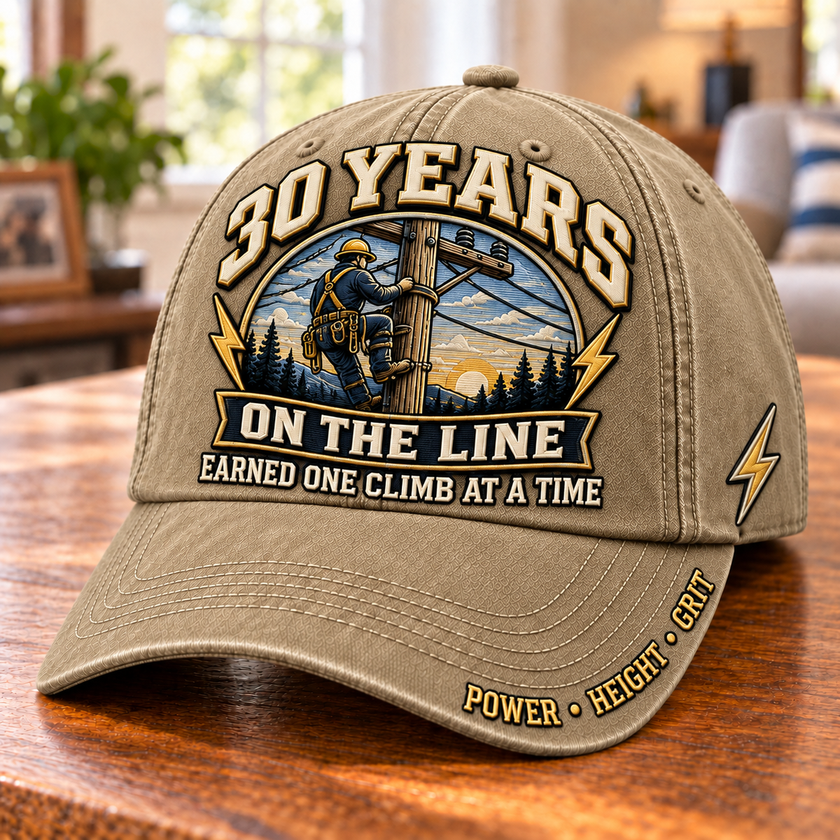 ⚡ 30 Years On The Line Lineman Milestone Baseball Cap