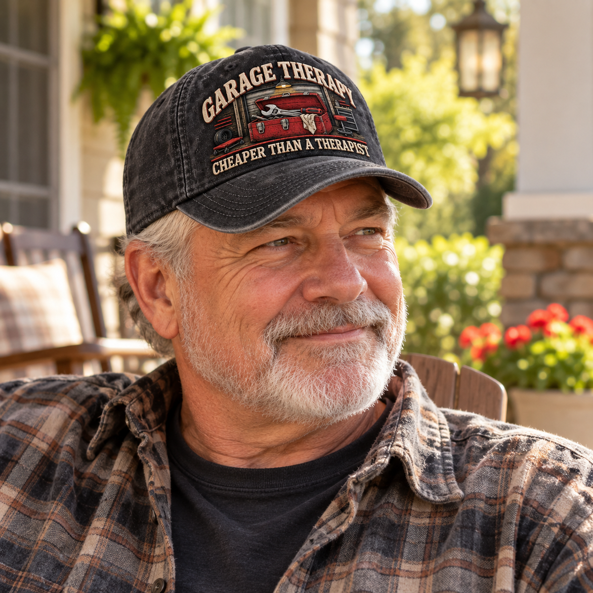 🔧 Garage Therapy Mechanic Humor Baseball Cap