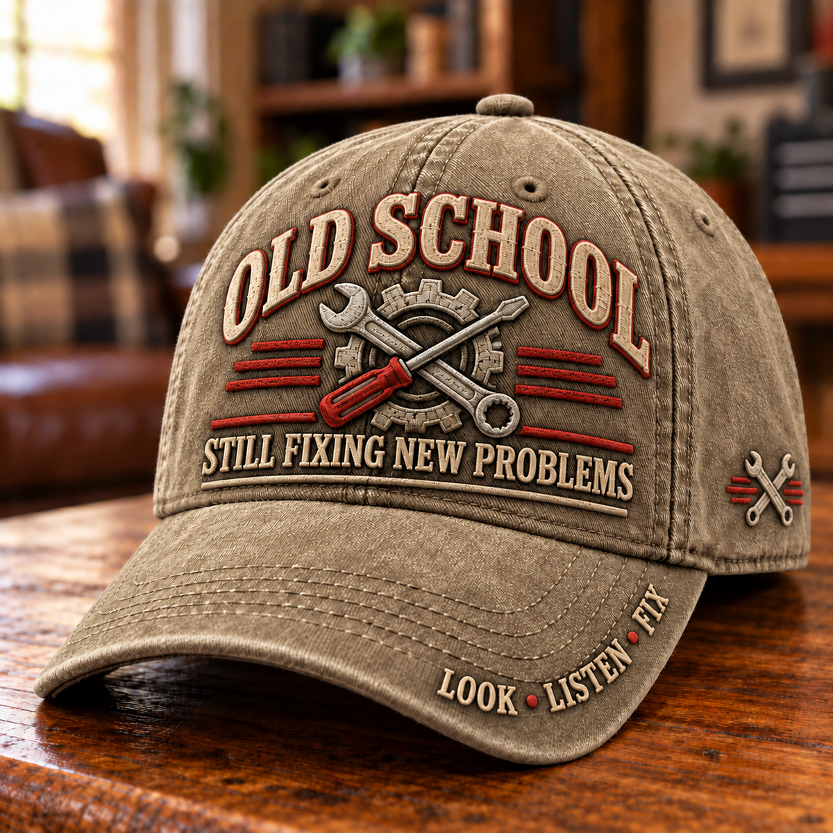 🔧 Old School Still Fixing New Problems Mechanic Baseball Cap