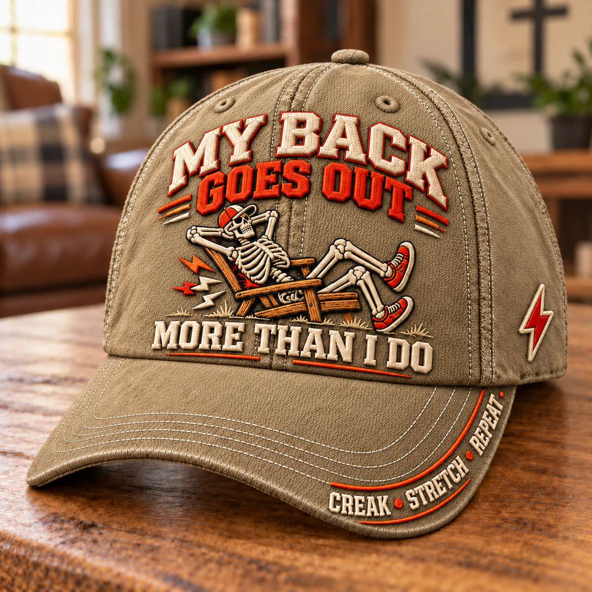 😂 My Back Goes Out More Than I Do – Funny Aging Baseball Cap