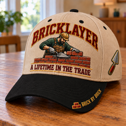 🧱 Bricklayer A Lifetime In The Trade – Brick By Brick Baseball Cap