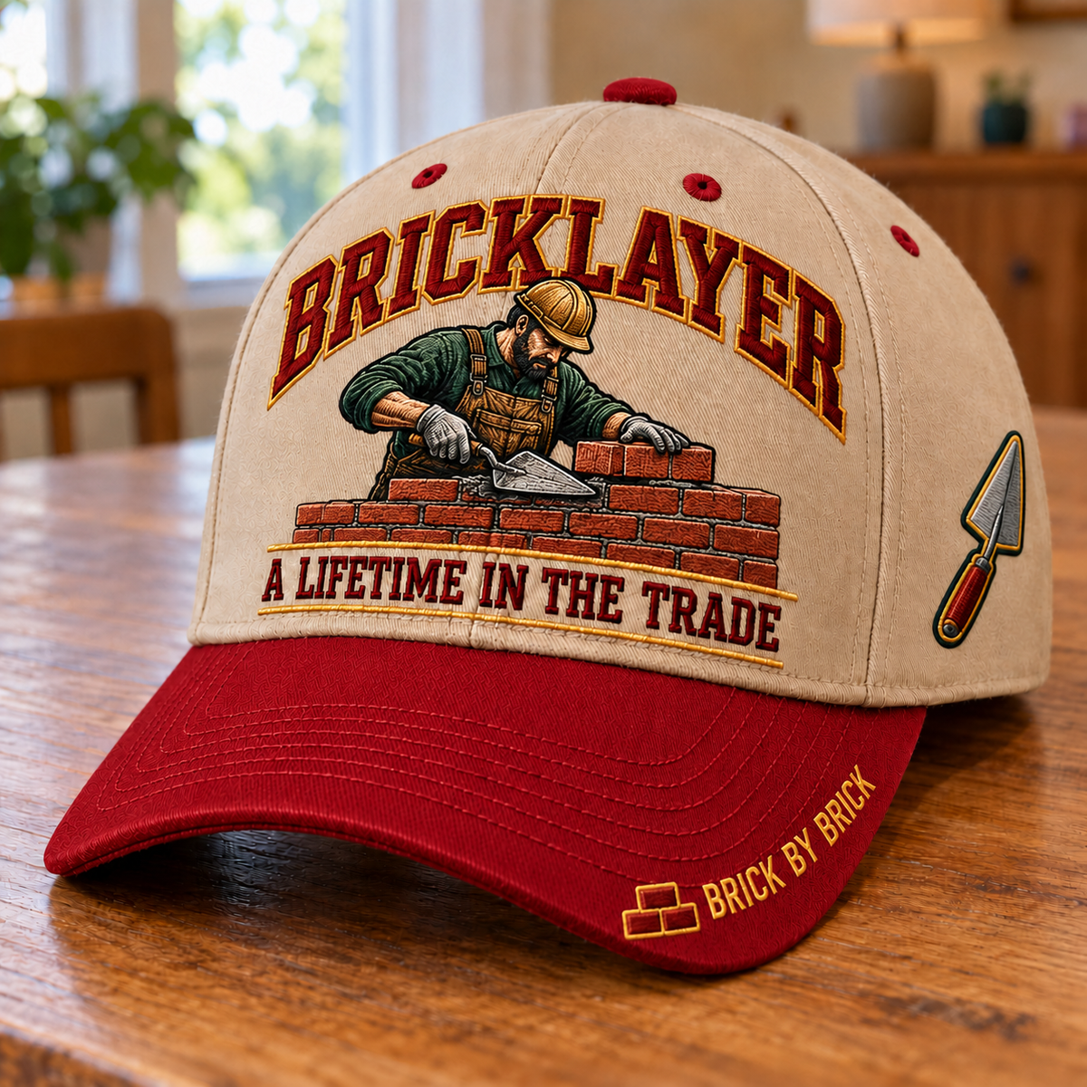 🧱 Bricklayer A Lifetime In The Trade – Brick By Brick Baseball Cap