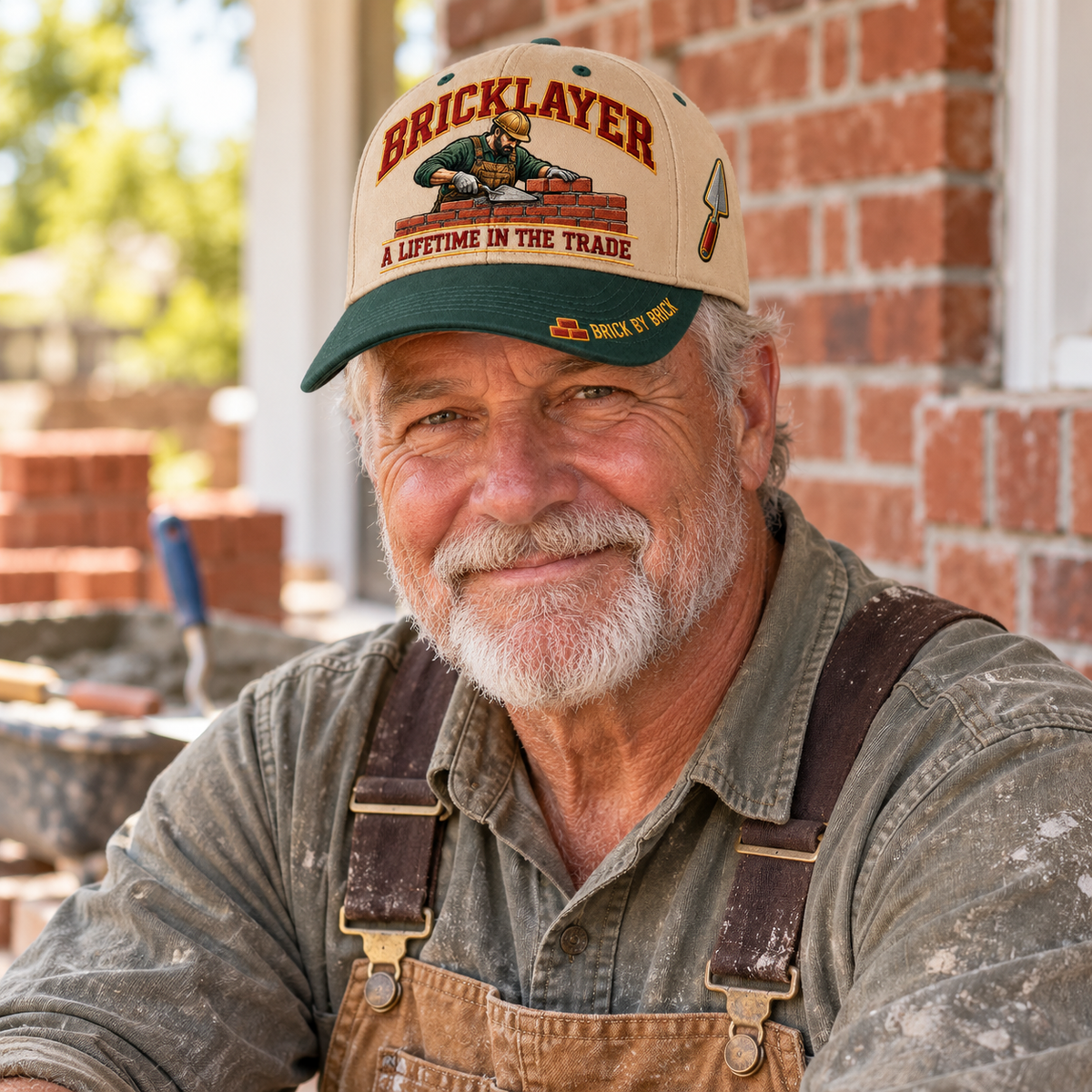 🧱 Bricklayer A Lifetime In The Trade – Brick By Brick Baseball Cap