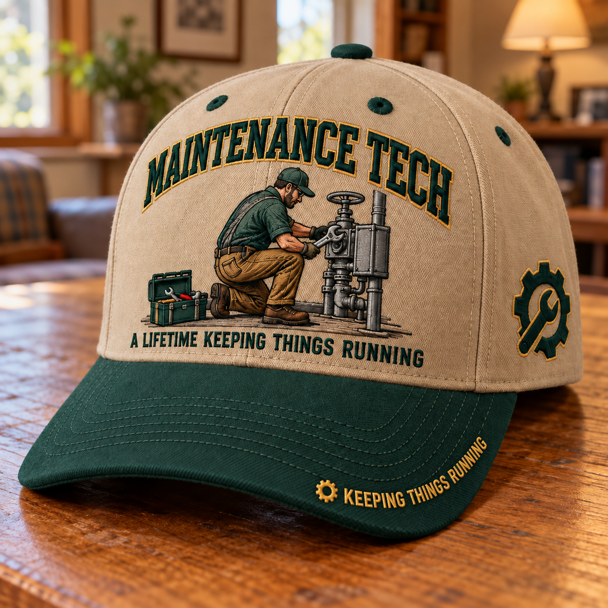 🔧 Maintenance Tech A Lifetime Keeping Things Running Baseball Cap