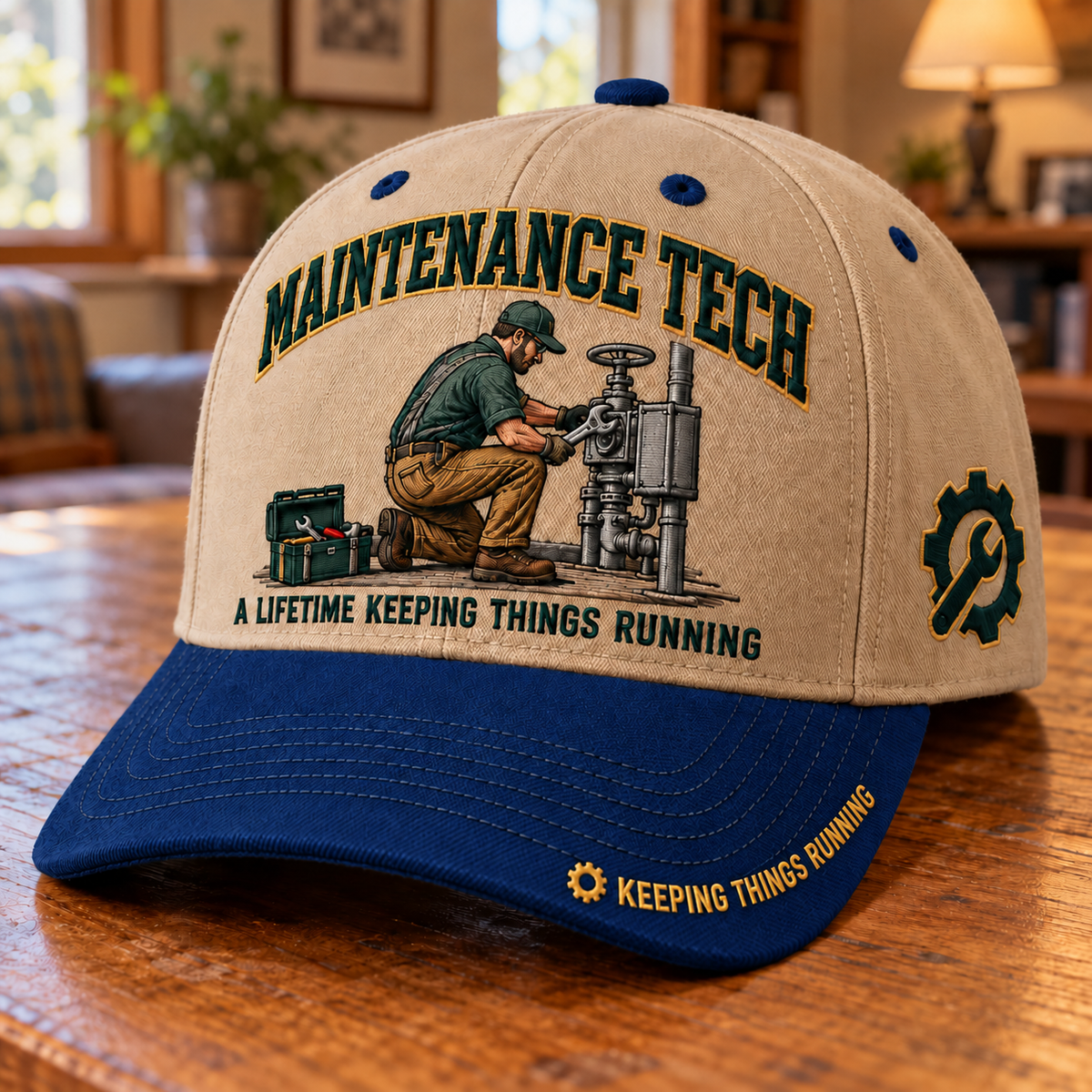 🔧 Maintenance Tech A Lifetime Keeping Things Running Baseball Cap