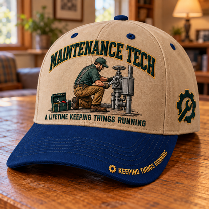🔧 Maintenance Tech A Lifetime Keeping Things Running Baseball Cap