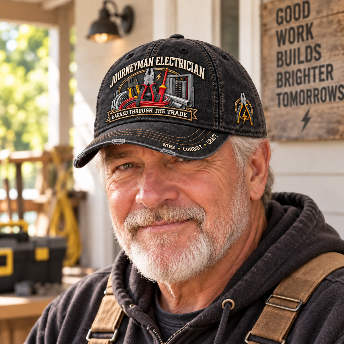 ⚡ Journeyman Electrician Earned Through The Trade Baseball Cap