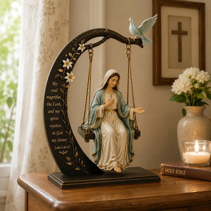 ✝️ Blessed Mary Cradle Swing Ornament