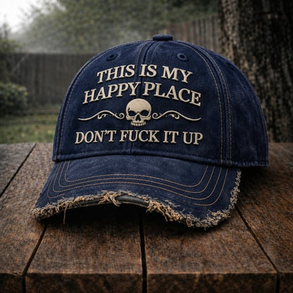 🔥Last Day 50% OFF 💀🔧This Is My Happy Place Vintage Cap