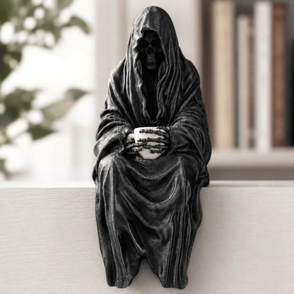 🧙‍♀️🖤Mysterious Perched Bookshelf Figurine