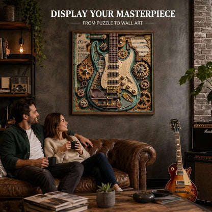 🎸🧩Creative Steampunk Guitar 3D Puzzle