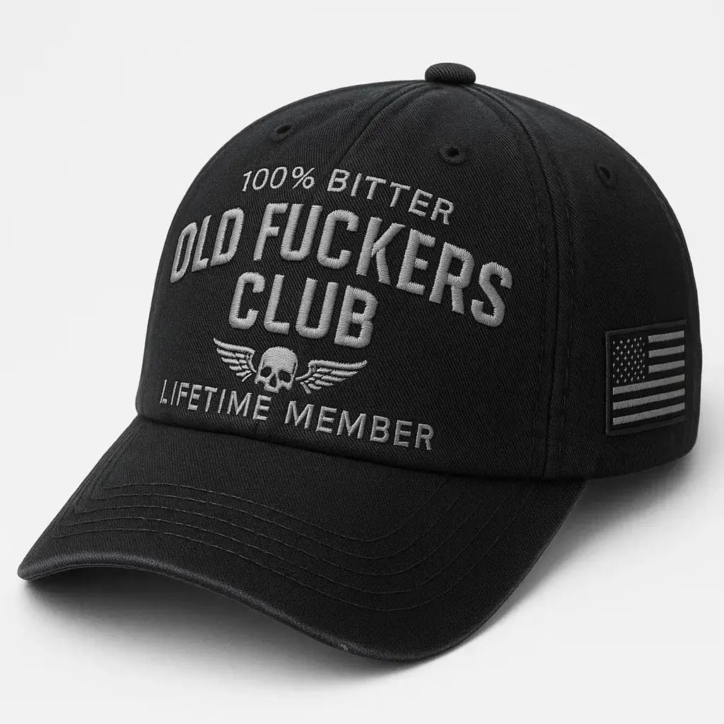 Old Fuckers Club-Vintage Baseball Cap
