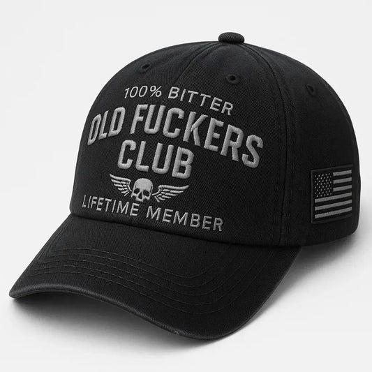Old Fuckers Club-Vintage Baseball Cap